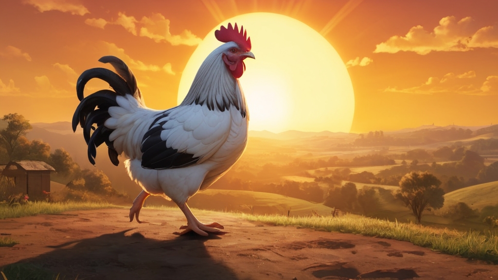 ไก่กับพระอาทิตย์