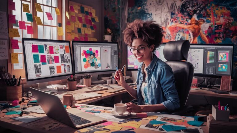 นักออกแบบกราฟิก (Graphic Designer) เป็นอาชีพที่เกี่ยวข้องกับการสร้างสรรค์งานออกแบบต่างๆ โดยใช้ซอฟต์แวร์กราฟิก มีโอกาสทำงานในหลายอุตสาหกรรมและสร้างรายได้ดีจากทั้งงานประจำและงานฟรีแลนซ์