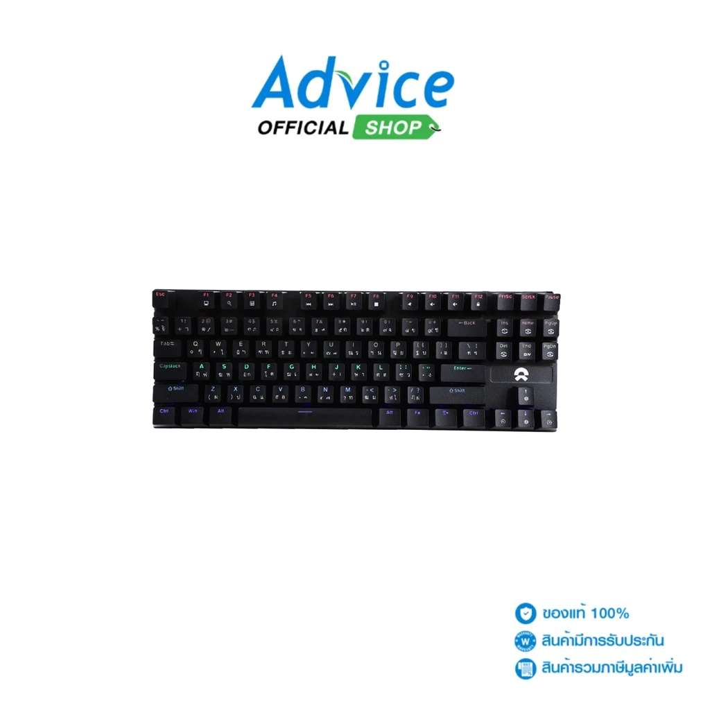 คีย์บอร์ด OKER K-425 แบบ Blue Switch พิมพ์สนุก เสียงคลิกมันส์ เหมาะกับเกมเมอร์