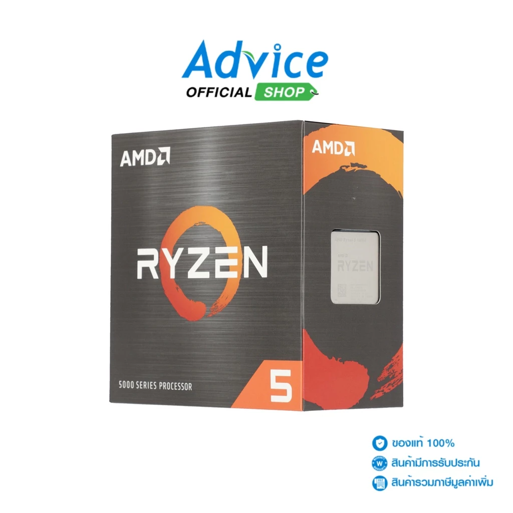 AMD Ryzen 5 5600X เป็นซีพียูประสิทธิภาพสูง เหมาะสำหรับเล่นเกมและงานกราฟิก มาพร้อม 6 คอร์ 12 เธรด รองรับเทคโนโลยีล่าสุด ใช้งานลื่นไหล